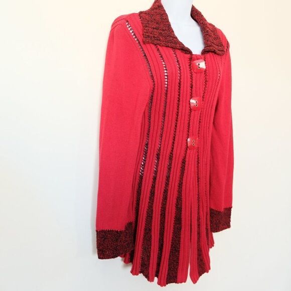 Lisa International Long Knit Sweater | Cardigan L - Picture 3 of 10